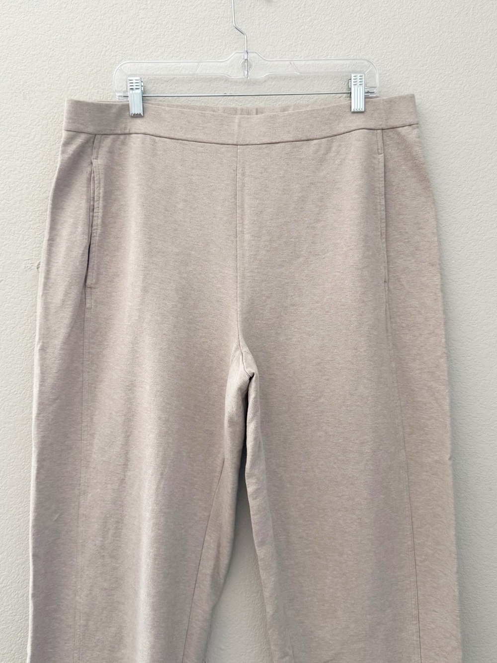 Eileen Fisher Organic Cotton Melange Crepe Lantern Pant XL Tan Minimal Lagenlook - Picture 7 of 12